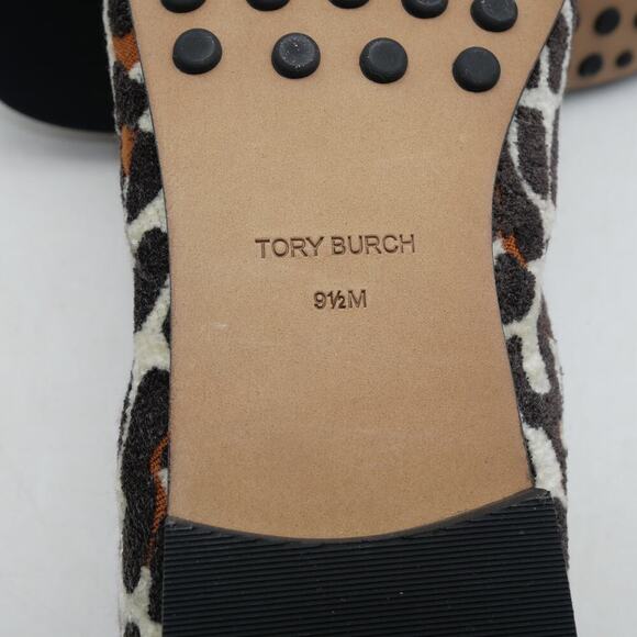 NEW Tory Burch Women's 9.5 Ballet Loafer Leopard Perfect Black Jacquard - Picture 10 of 12